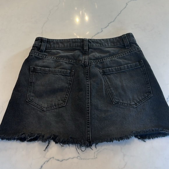 Free People Black Denim Skirt - Picture 4 of 4